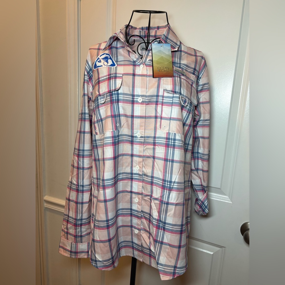 Ocean Coast NWT Plaid Button-Up‎ Shirt